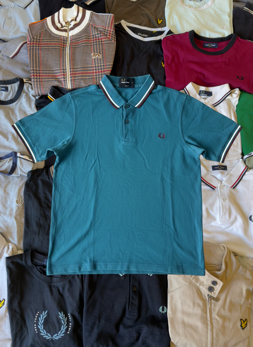 Fred Perry Polo | Blau | Gr. M ( Slim Fit )
