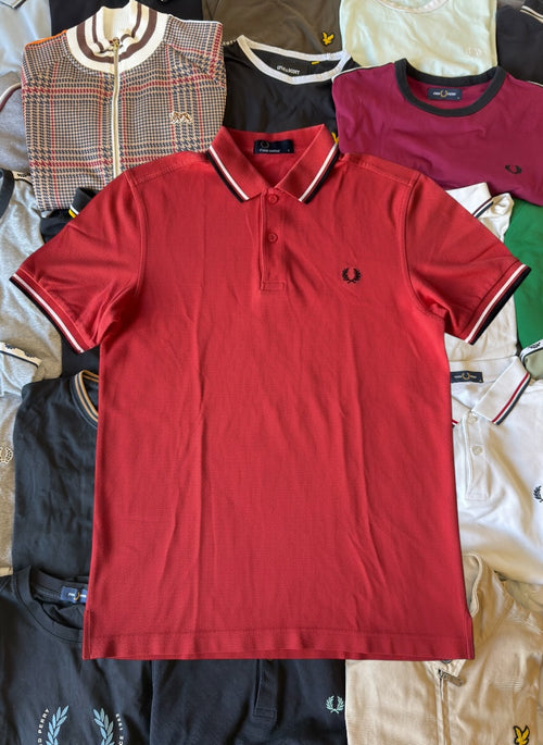 Fred Perry Polo | Rot | Gr. S