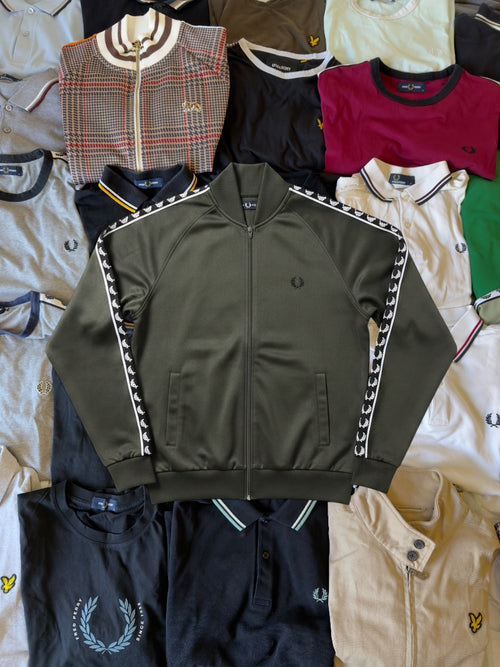 Fred Perry Sportjacke | Olivgrün | Gr. S