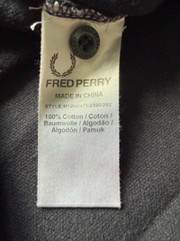 Fred Perry Polo | Schwarz / Rot | Gr. M