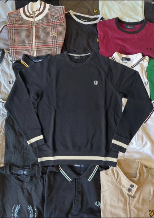 Fred Perry Sweater | Schwarz | Gr. M
