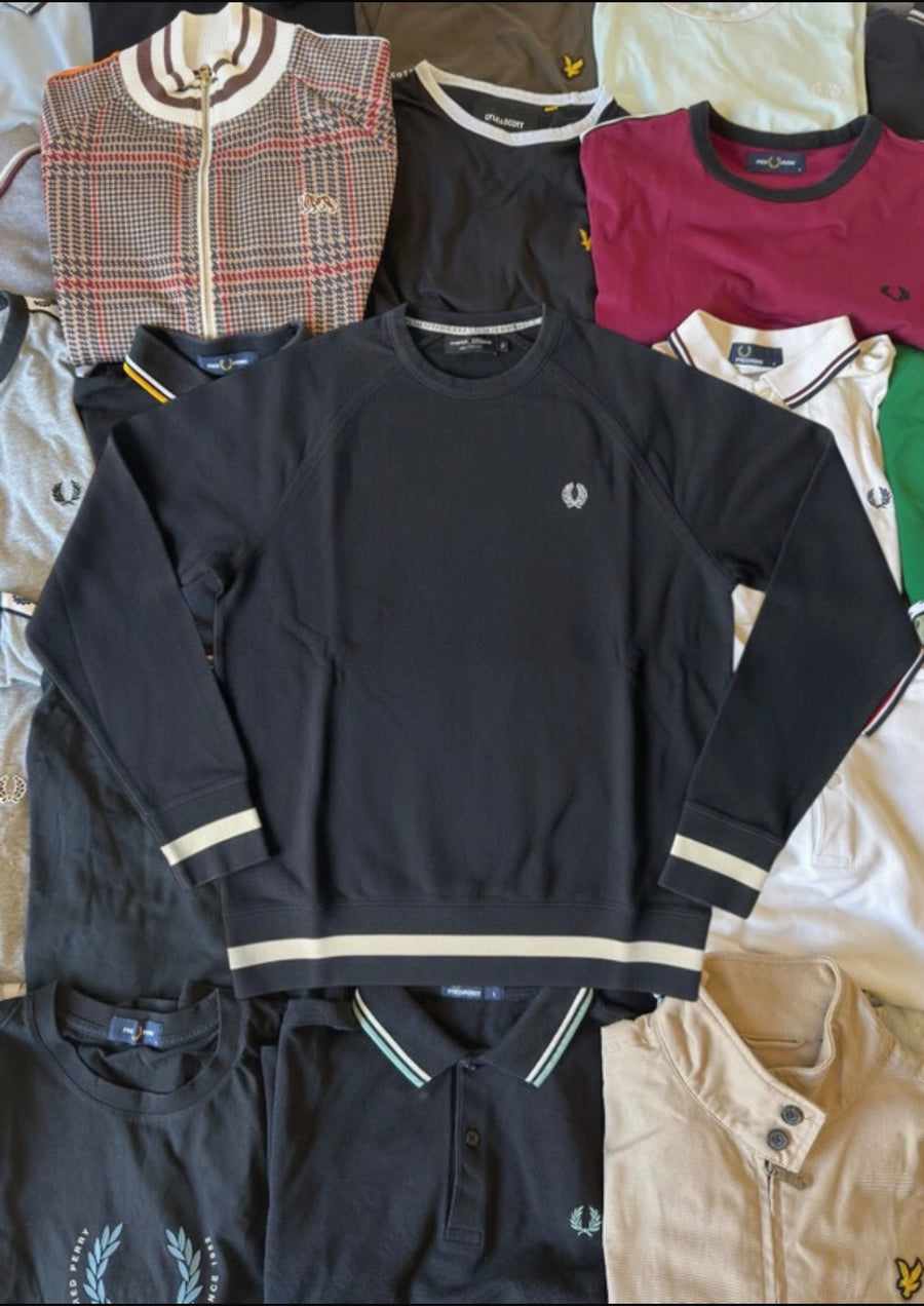 Fred Perry Sweater | Schwarz | Gr. M