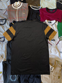 Fred Perry T-shirt | Schwarz / Bronze | Gr. S