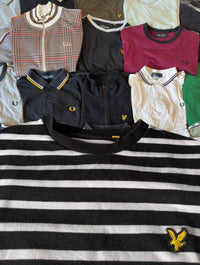 Lyle & Scott Langarm Shirt | Schwarz-Weiß | Gr. L
