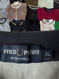 Fred Perry Polo | Weiß / Schwarz | Gr. XL