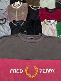 Fred Perry T-shirt | Schwarz / Grau | Gr. L