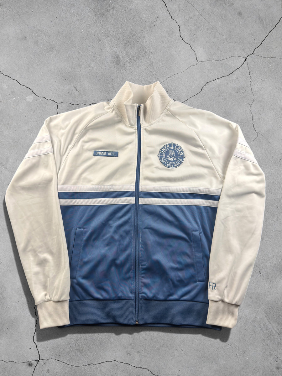 Unfair Athletics Sportjacke | Weiß / Blau | Gr. M