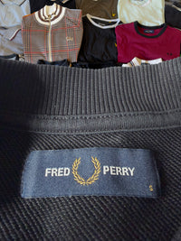 Fred Perry Sweater | Schwarz | Gr. S