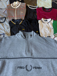 Fred Perry Quarterzip | Grau | Gr. S