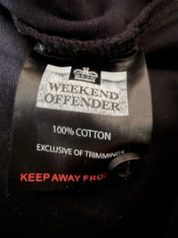 Just Casual Weekend Offender Poloshirt Etikett aus 100 Prozent Baumwolle in Schwarz mit Markenlogo